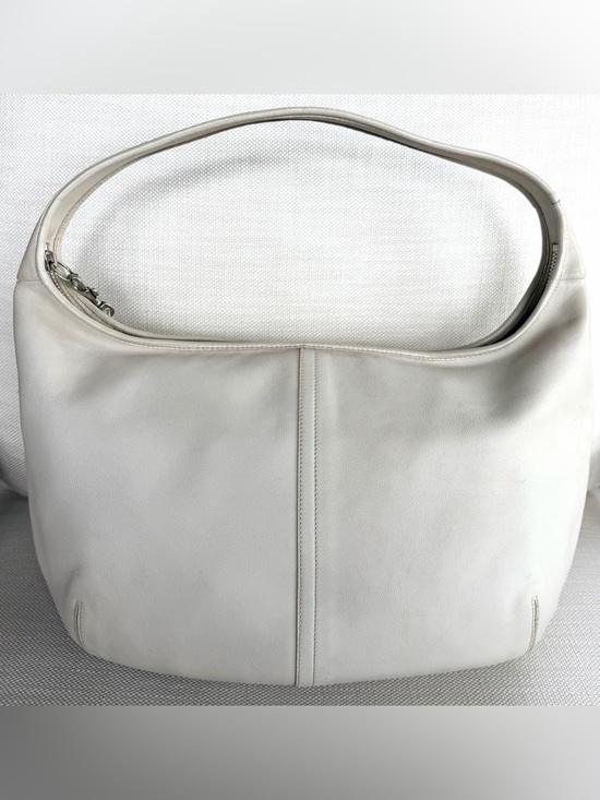 Coach Handbags - COACH Vintage Ergo 9221 Ivory Glove Tanned Leather Hobo Shoulder Bag Y2K